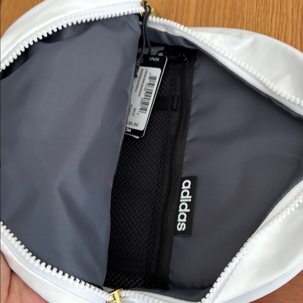 Adidas NWT Linear Mini Backpack Black and White - Picture 4 of 5